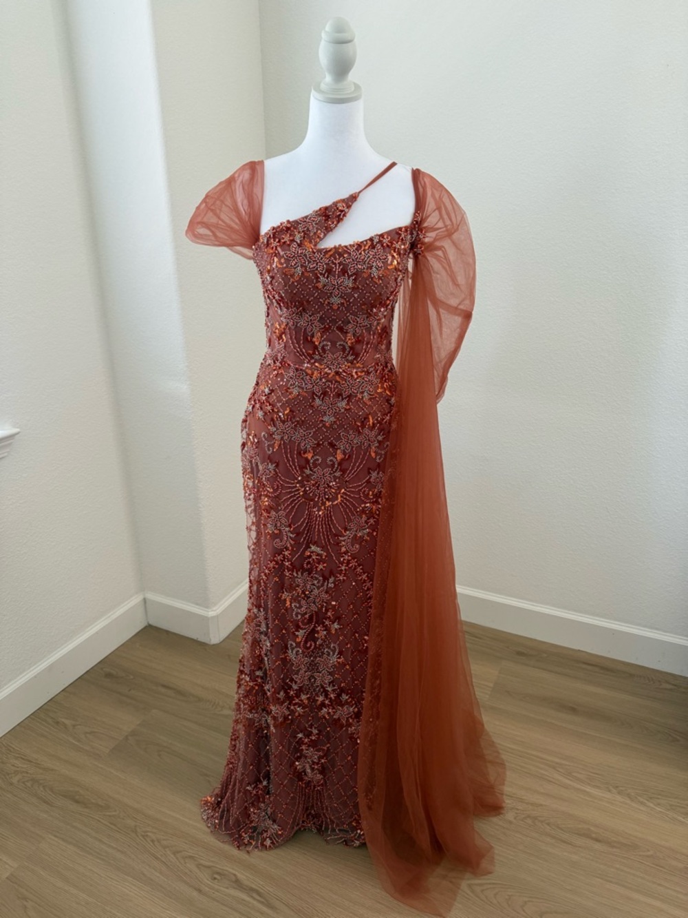 Cecilia Couture Beaded Evening Dress